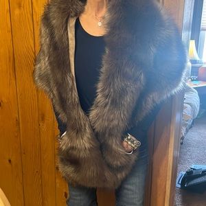 Faux fur wrap